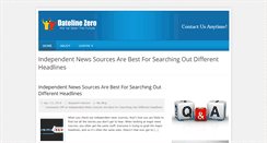 Desktop Screenshot of datelinezero.com