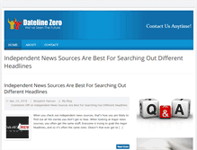 Tablet Screenshot of datelinezero.com